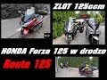 Honda Forza 125 w trasie - Kalisz-Tarnowskie Góry-Jaśkowice -ROUTE 125